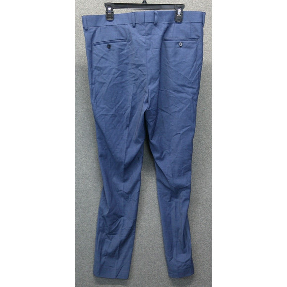 The Savile Row Company Brixton Blue Dress Pants Slacks 42x36 - Picture 2 of 8